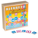 Alfabeto Bimóvel - 128pcs - Em MDF - Carlu Brinquedos