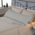Fronha Capa Para Travesseiro Grande Fofuxão 1 Peça 1,46m x 46cm 80% Algodão / 20% Poliéster Percal 180 Fios Com Zíper