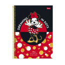 Caderno Universitário 10 Matérias Minnie Mouse 160 Folhas Foroni