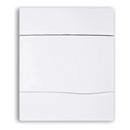 Centrinho 5 DISJ de PVC  Embutir SLIM Sem Barramento Branco - BRUM