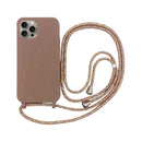 Capa com Alça para iPhone - Marrom