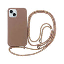 Capa com Alça para iPhone - Marrom