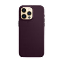 Capa Couro MagSafe para iPhone - Roxo