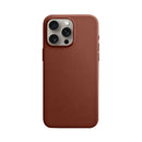 Capa Couro MagSafe para iPhone - Marrom Dark