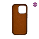Capa Couro MagSafe para iPhone - Marrom Dark