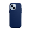 Capa Couro MagSafe para iPhone - Azul Meia-Noite
