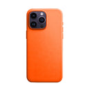 Capa Couro MagSafe para iPhone - Laranja
