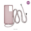 Capa com Alça Ajustável para Samsung S - Rosa