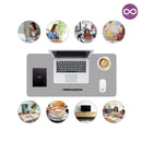 Desk Pad Portátil de Couro à Prova D’água 90x40