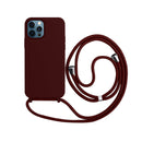 Capa com Alça para iPhone  - Vermelho Dark