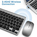 Mini Teclado Sem Fio Compacto e Mouse USB Wireless - ABNT2