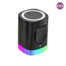 Carregador Cubo RGB Indução sem Fio 3 em 1 para iPhone, AirPods e Apple Watch