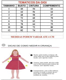 Vestido Tematicos da Gigi Maria Clara e JP