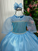 Fantasia Princesa Belli Elsa Frozen Longa
