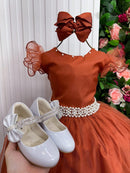 Vestido Marie Longo Amanda Terracota