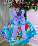 Vestido Infantil Temáticos Luxo Ariel - Sereia Modelo 2