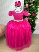Vestido Enjoy Laura Longo Pink Rendado