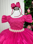 Vestido Enjoy Laura Longo Pink Rendado