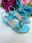 Sandalia Flor Di Mila Laise Borboletas Azul
