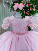 Vestido Bella Child Laize Rosa Bebe