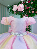 Vestido Infantil Marie Arco Iris Melissa- Candy Colorido