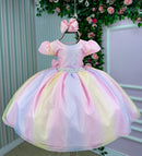 Vestido Infantil Marie Arco Iris Melissa- Candy Colorido