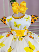 Vestido Marie Jardim de Girassol Modelo 1