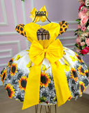 Vestido Marie Jardim de Girassol Modelo 1