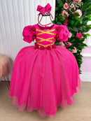 Vestido Bella Child/Fantasia Longa A Bela Adormecida Aurora Pink