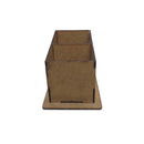 Porta controle remoto mdf 2 div.- cod:CAS001-3 - Tamanho 11x7x9cm
