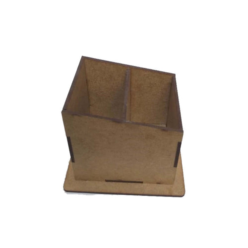 Kit com 3 Porta controle remoto mdf 2 div.- cod:CAS001-3 - Tamanho 11x7x9cm