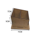 Porta controle remoto mdf 2 div.- cod:CAS001-3 - Tamanho 11x7x9cm