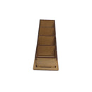 Porta controle remoto mdf 4 div.- cod:CAS001-2 - Tamanho 9x20x9cm