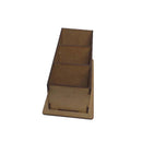 Porta-controle remoto mdf c/3 div.-COD:CAS001-38-Tamanho:15,5x9x9cm