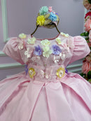 Vestido Miss Sweet Jardim Encantado Rosa Bebe