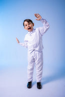 Conjunto Miss Cherry Social Leonardo Colete Branco