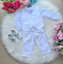 Conjunto Miss Cherry Social Leonardo Colete Branco