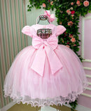 Vestido Menina Bonita Luna Rosa Bebe