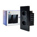 Tomada Dupla Inteligente Smart Wifi Bivolt C/ Usb Alexa10A -  EKAZA