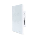 Interruptor Inteligente Touch 2.5D Wifi+BLE 4 Botoes 4x2 Branco - EKAZA
