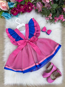 Romper/Vestido Princesa Belli Tematico Stitch e Angel