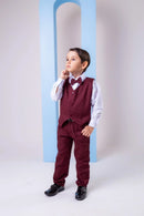 Conjunto Miss Cherry Social Leonardo Colete Marsala