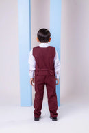 Conjunto Miss Cherry Social Leonardo Colete Marsala