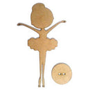 Bailarina mdf de mesa corte laser Tam: 12x20cm COD:BLRN007