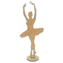 KIT C/ 6 BAILARINAS MDF DE MESA Tam: 12x26cm COD:KBLRN002