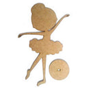 KIT C/ 6 BAILARINAS MDF DE MESA Tam: 13x20cm COD:KBLRN009