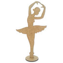 KIT C/ 6 BAILARINAS MDF DE MESA Tam: 14x26cm COD:KBLRN004