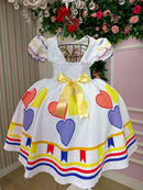 Vestido Marie Junino Luxo Arraiá da Quermesse da Noiva/Noivinha