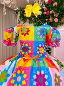 Vestido Marie Junino Luxo Quermesse Elegante Pink