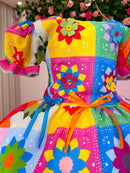 Vestido Marie Junino Luxo Quermesse Elegante Pink
